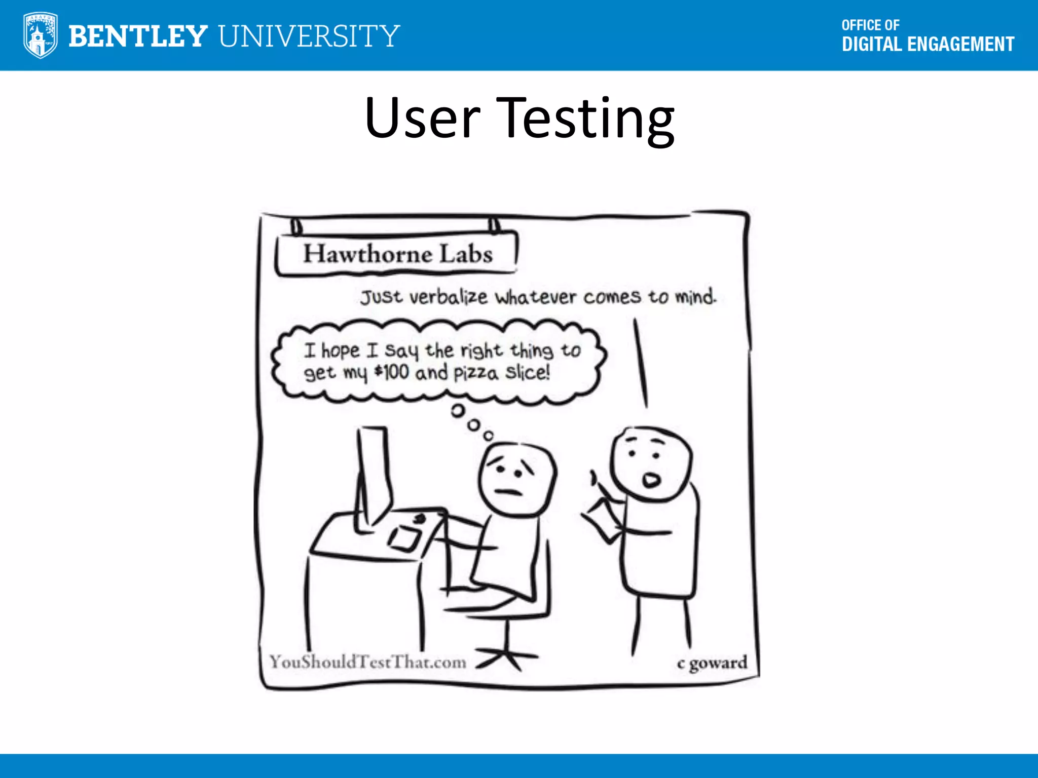 User Testing
 