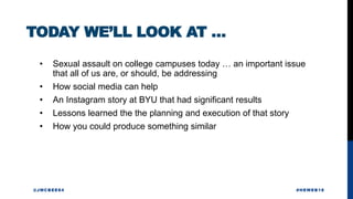 “Students at BYU are eager for more
education on how to prevent sexual violence.
These findings suggest that university ef...