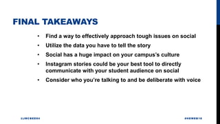 #HEWEB18 - Using an Instagram Story to Help Sexual Assault Survivors