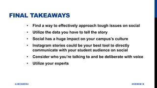 #HEWEB18 - Using an Instagram Story to Help Sexual Assault Survivors