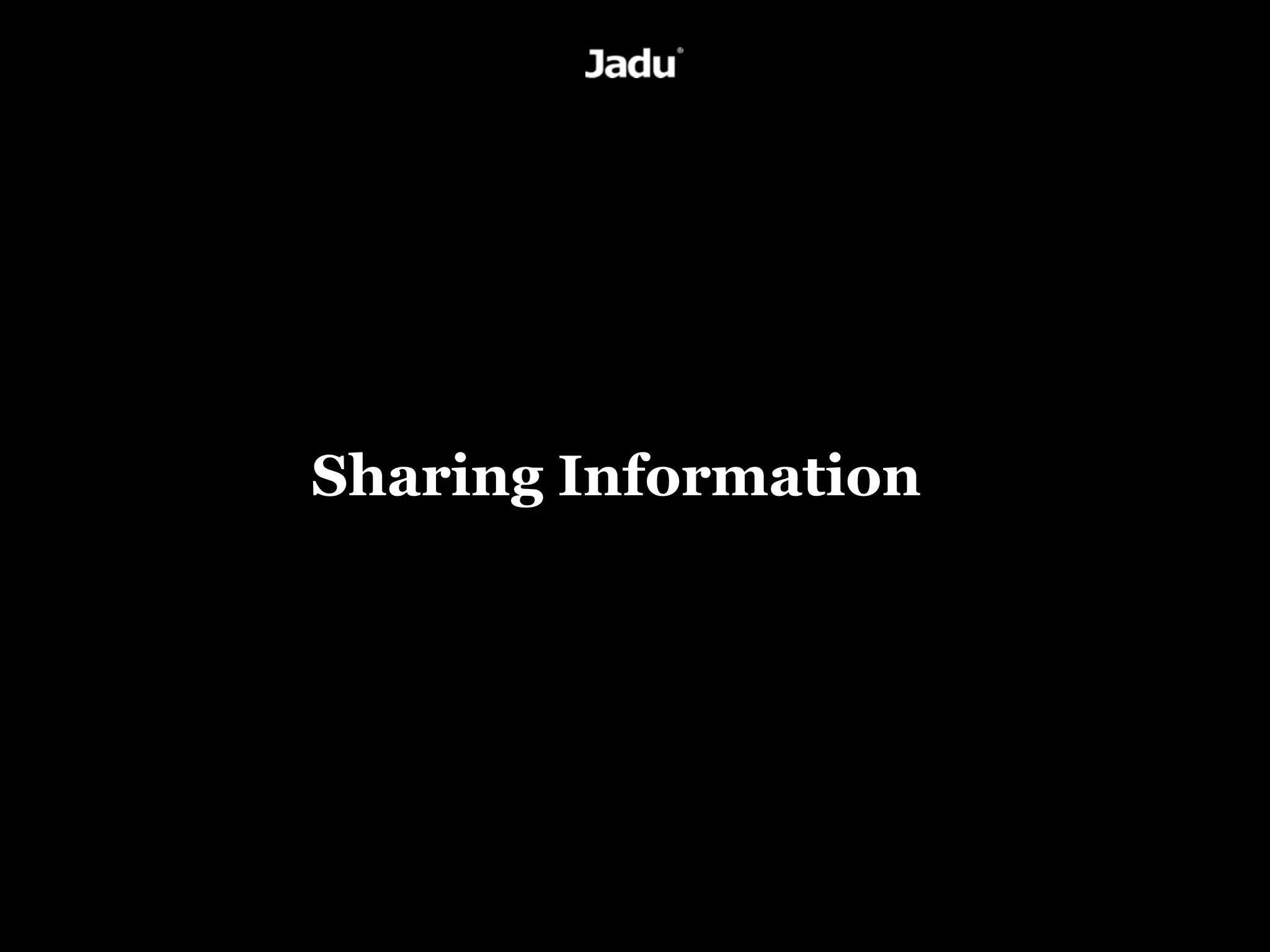 Sharing Information
 