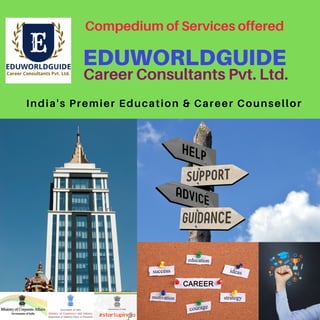 EDUWORLDGUIDE
Compedium of Services offered
India's Premier Education & Career Counsellor
Career Consultants Pvt. Ltd.
 