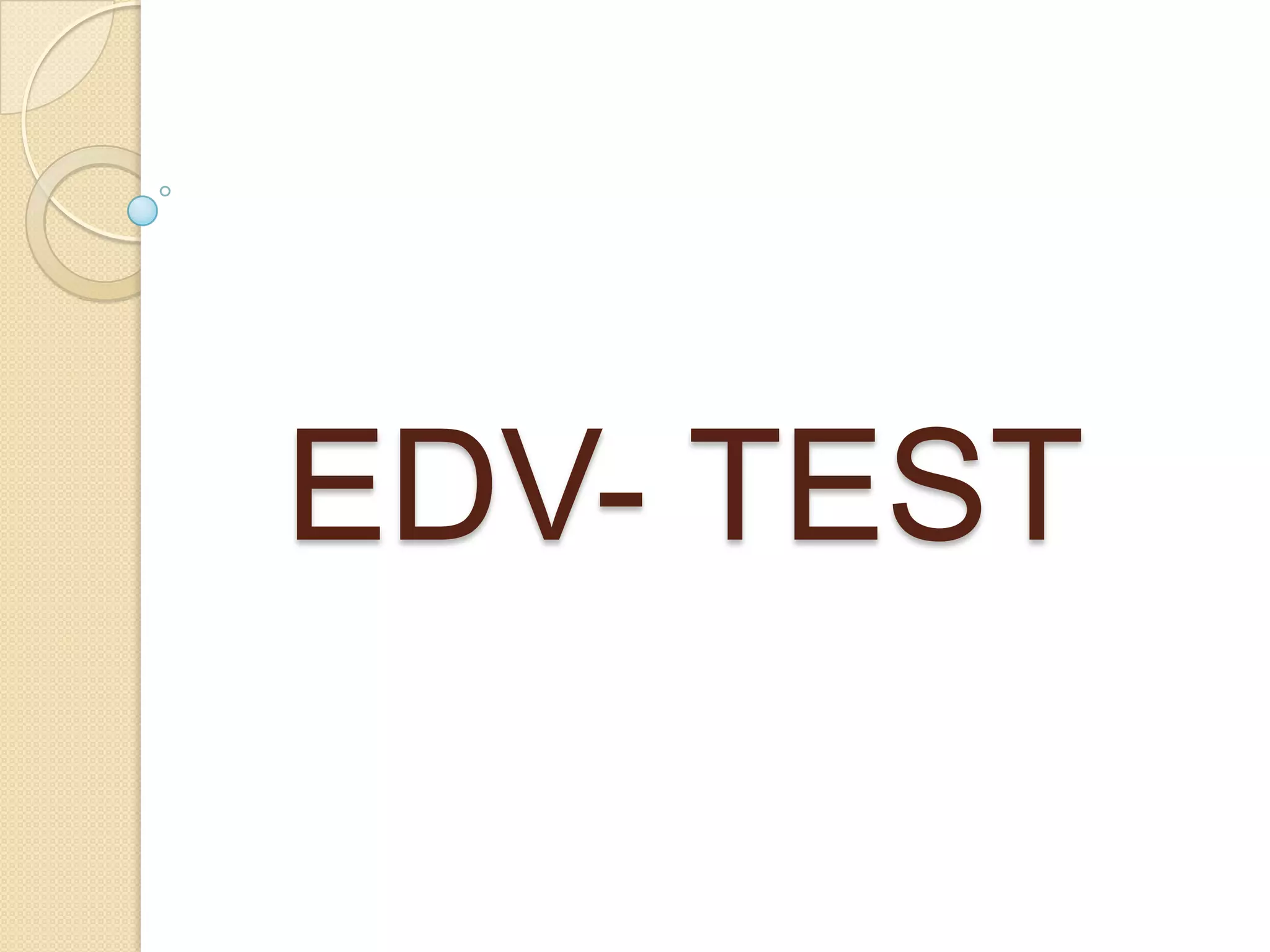 EDV- TEST 
