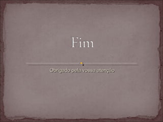 Obrigado pela vossa atenção 