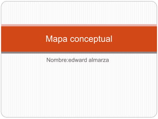 Nombre:edward almarza
Mapa conceptual
 