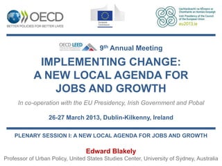 Edward Blakely - The new connection between people and place | PDF