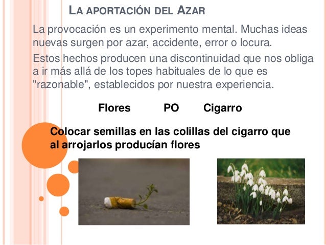 Resultado de imagen para tecnica LA APORTACIÓN AL AZAR