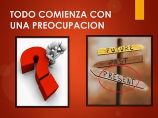 TODO COMIENZA CON
UNA PREOCUPACION
 