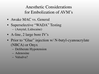 Edward Fohrman | Neuroanesthesia for Cerebral Arteriovenous ...