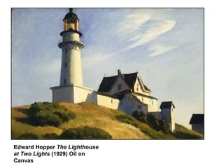 Edward Hopper  The Lighthouse at Two Lights  (1929) Oil on Canvas 