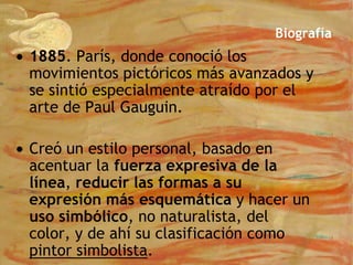 Se le considera precursor del expresionismo.Biografía