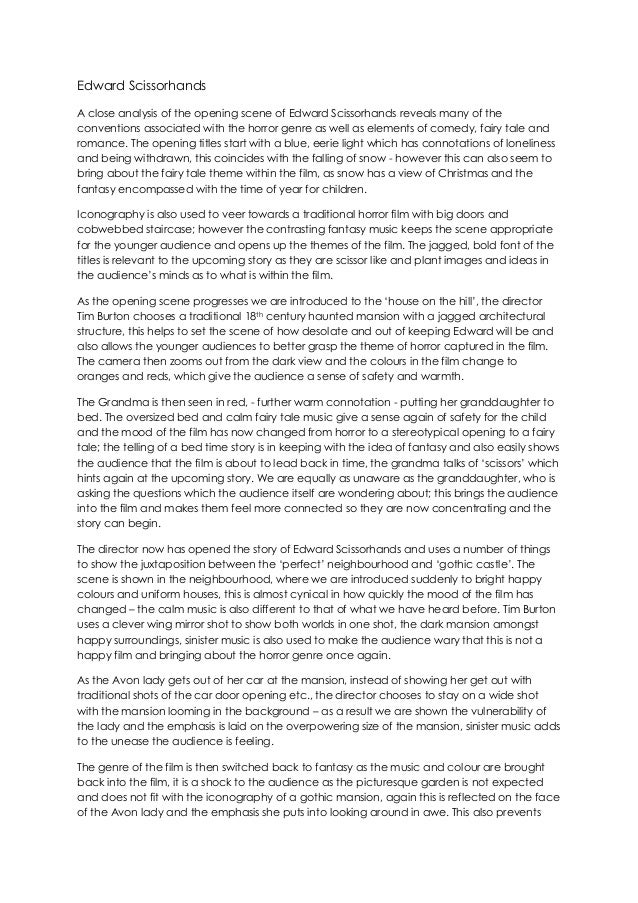 Genre analysis essay