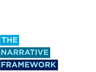 THE
NARRATIVE
FRAMEWORK
 