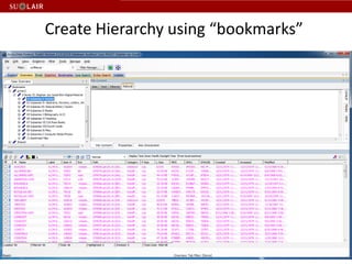 Easy to use user interface for creating “bookmarks” for hierarchical information (series, subseries)