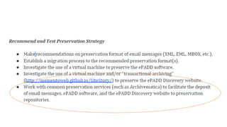 Archival Stewardship of Email using ePADD Software