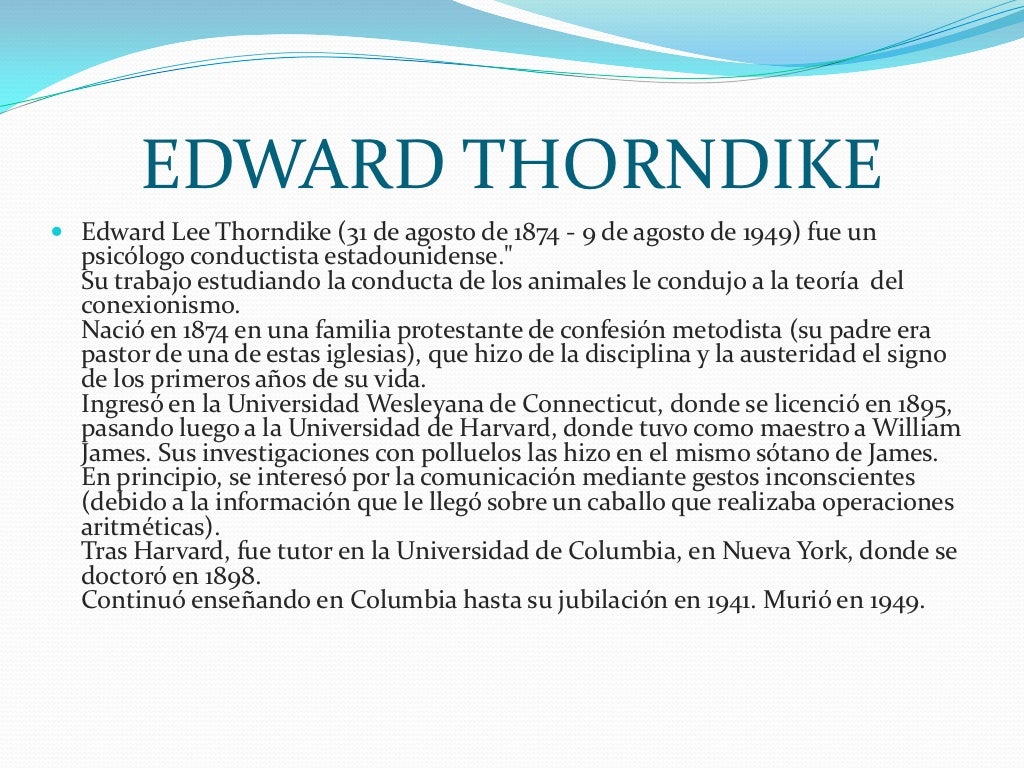 Edward thorndike