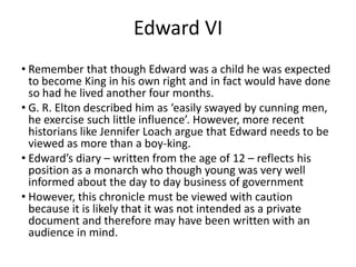 Edward vi and mary | PPTX