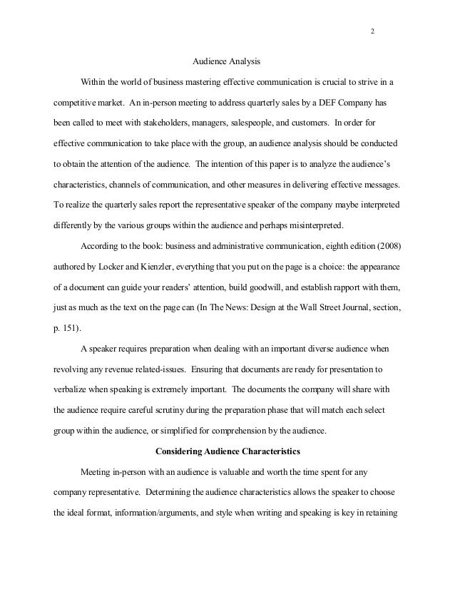 essay audience analysis essay audience analysis