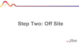 31
Step Two: Off Site
 
