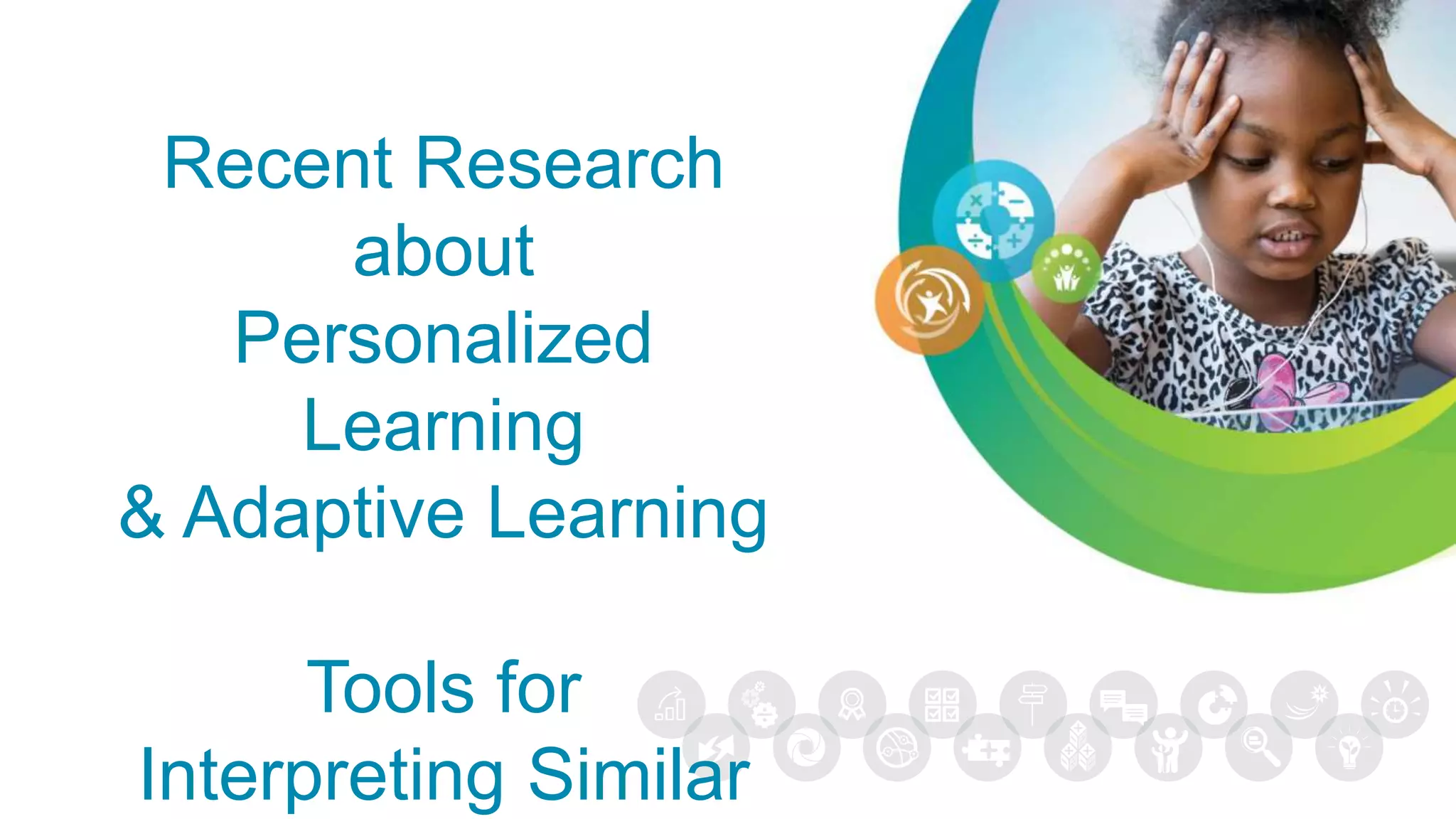 Recent Research
about
Personalized
Learning
& Adaptive Learning
Tools for
Interpreting Similar
 