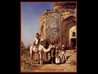 Old blue tiled Mosque Delhi 