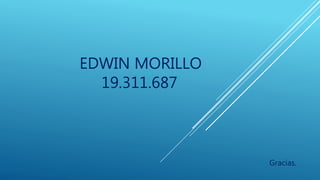 EDWIN MORILLO
19.311.687
Gracias.
 