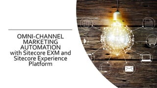 OMNI-CHANNEL
MARKETING
AUTOMATION
with Sitecore EXM and
Sitecore Experience
Platform
 