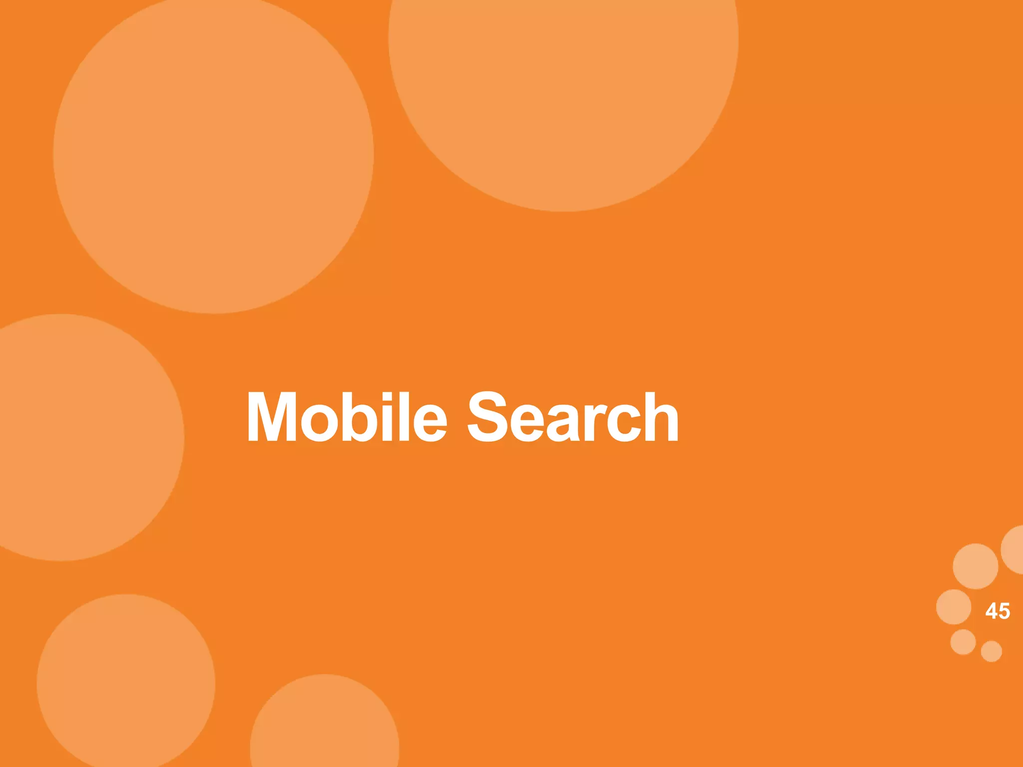 Mobile Search

                45
 