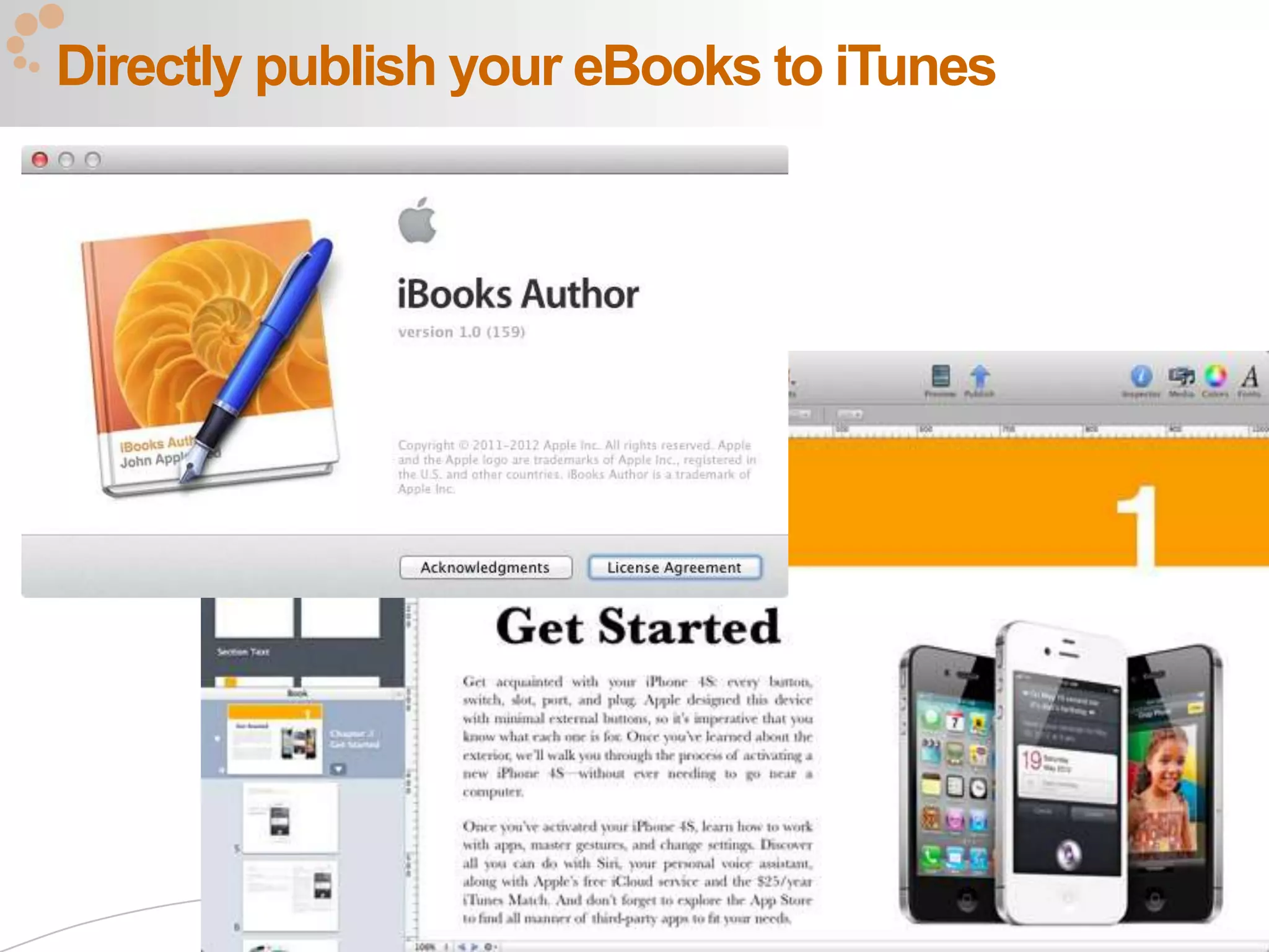 Directly publish your eBooks to iTunes




                                         51
 
