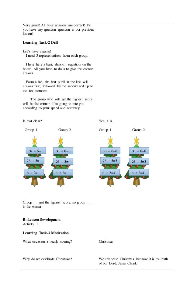 4A's Detailed Lesson Plan Grade 2