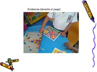 Evidencias (durante el juego)
 