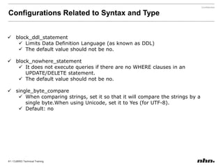 CUBIRD Manager consists of the search pane to the left, the query edit pane to the right, the top menu, and the toolbarCUBRID Manager – startStart CUBRID Server Start CUBRID Manager inserthost connection information(Default manager accountID: admin / PW: admin)insert DB connection information(Default DB accountID: dba  / PW: No password)Start DB ServerExecute queries
