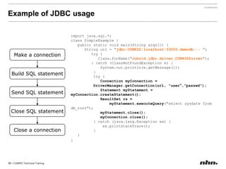 Contains the name, path, and the name of the built host of a DB.