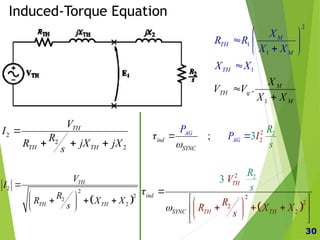 EE-260 Lecture 27, 28. The equivalent circuit of an induction motor | PPT