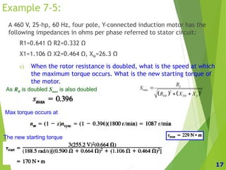 EE-260 Lecture 29, 30 induction motor torque speed characteristics | PPT