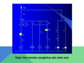 Rajah litar kawalan penghidup alat ubah auto
 