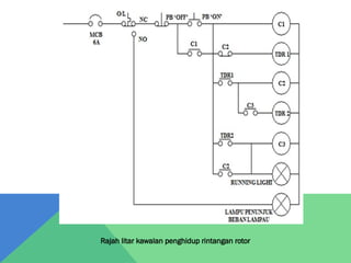 Rajah litar kawalan penghidup rintangan rotor
 