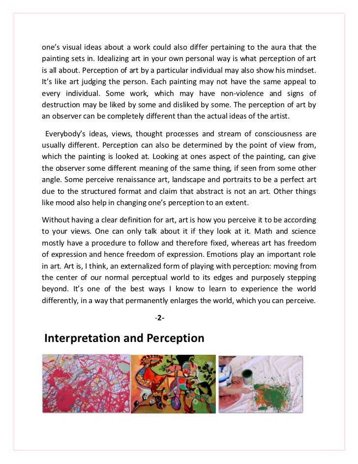art therapy essay