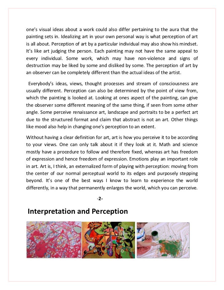 art importance essay