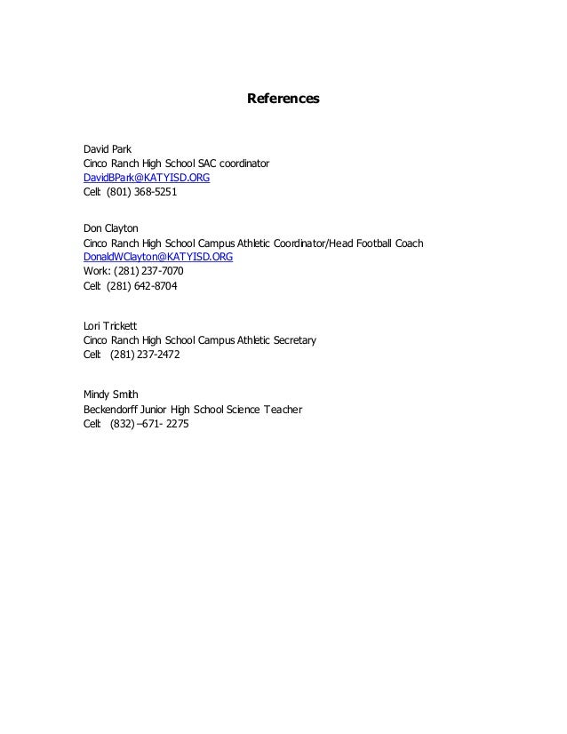 Cover Letter Resume And Refrences