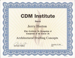 CDM Architectural Drafting Concepts