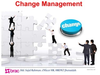 www.brac.net
Change Management
Md. Sajid Rahman, Officer HR, HRDFO Jhenaidah
 