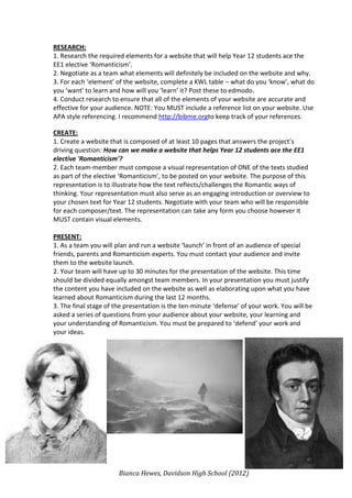 Romanticism Project Website Launch Pdf Romanticism Project Website Launch Pdf