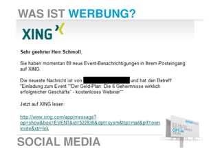 WAS IST WERBUNG?




SOCIAL MEDIA
 