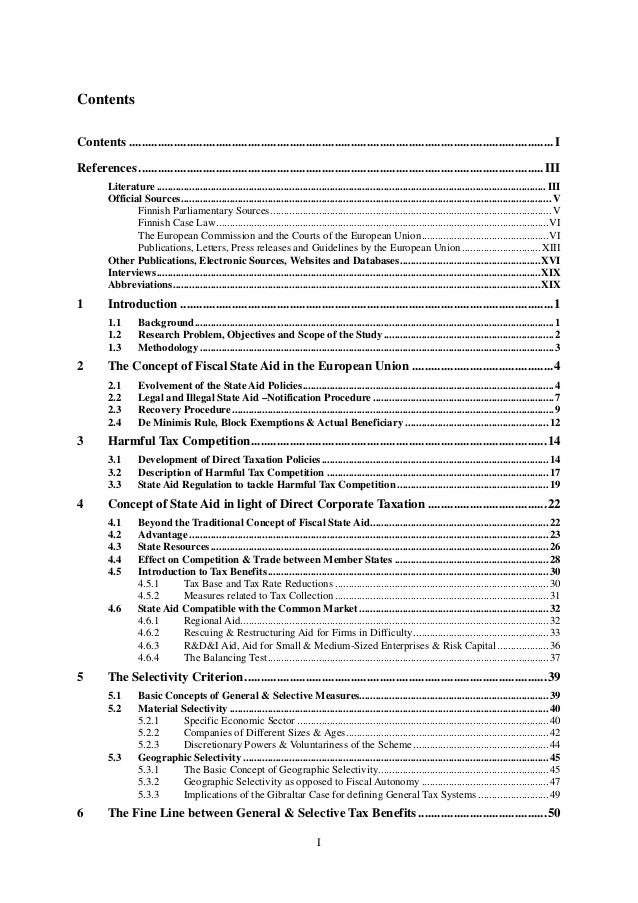Master thesis taxation