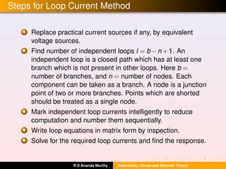 Electrical Looping Basic EE110-elementary-circuit-and-network-theory-(a) | PDF