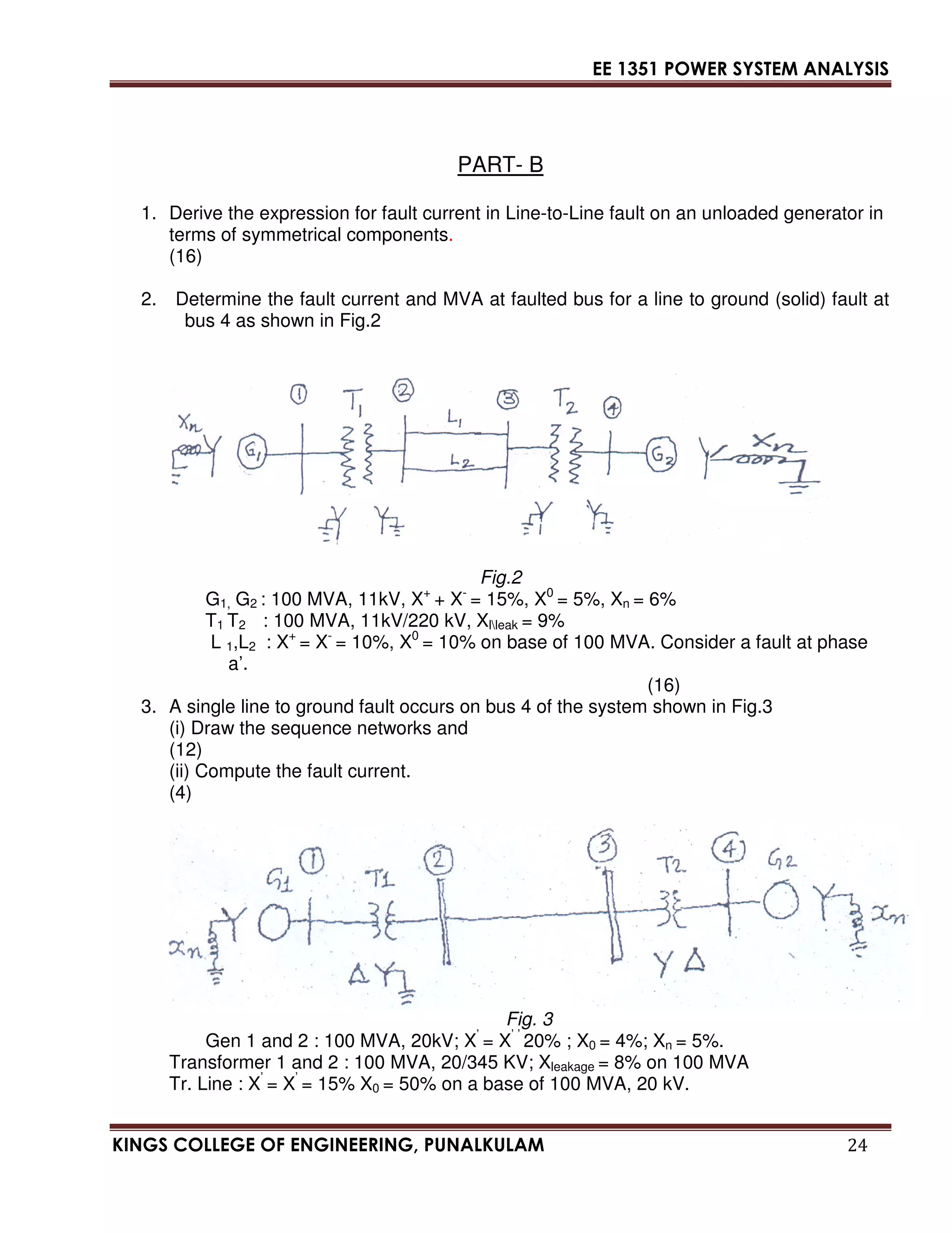 Ee 1351 power system analysis | PDF