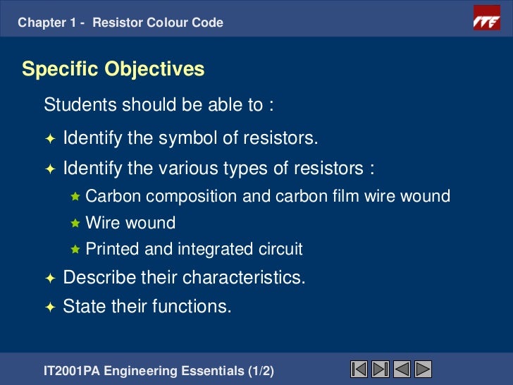 Chapter1 - Resistors color coding