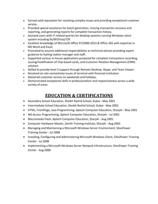 Fahim Ahmed Resume Pdf