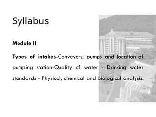 Water System Intake Box Design Types of intake structures used in water supply engineering | PPTX